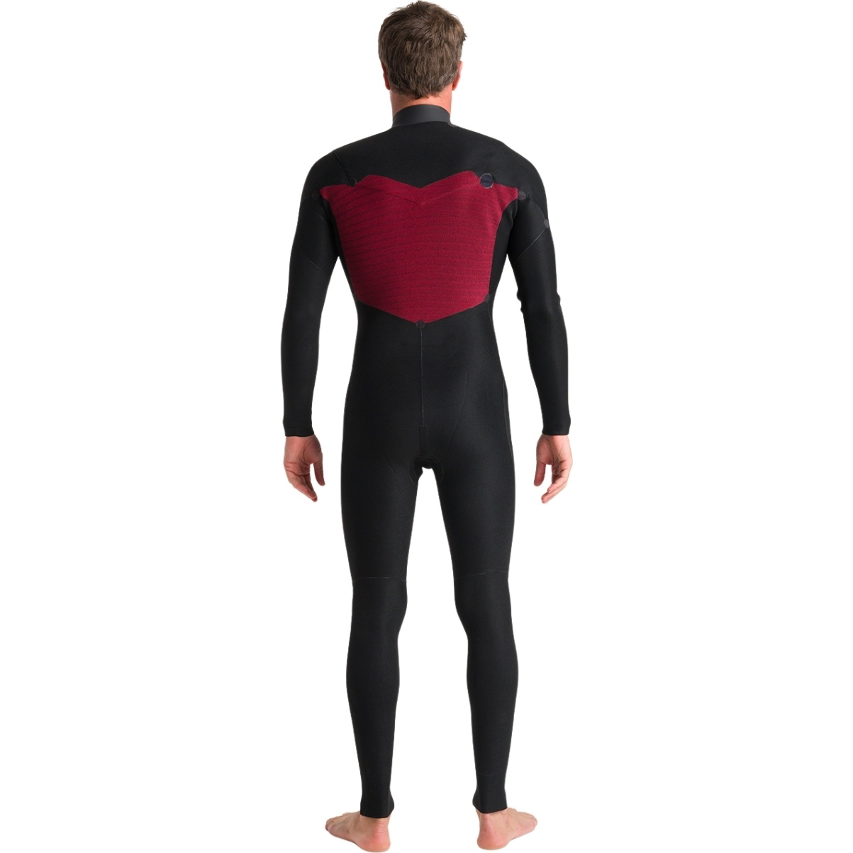 2026 C-Skins Mens NuWave Session 3/2mm GBS Chest Zip Wetsuit C-NSE32MCZ - Bluestone / Black X / Saffron